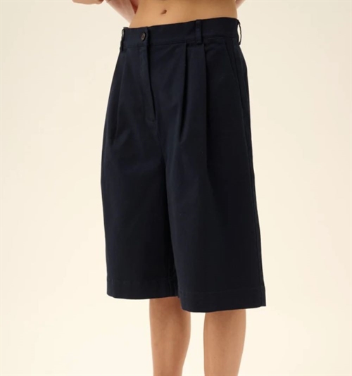 RUE DE TOKYO PREMA COTTON TWILL SHORTS BLACK